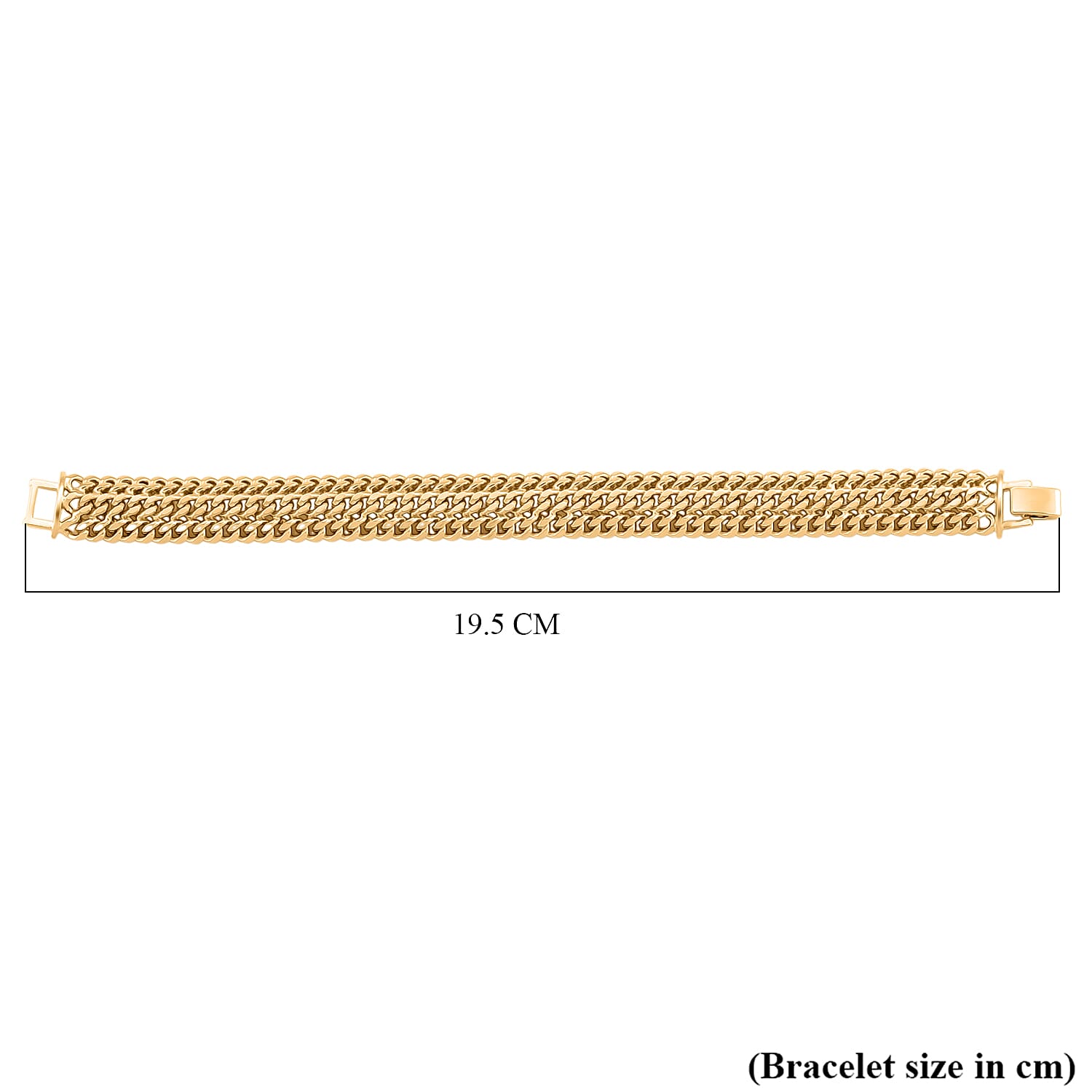 Designer Inspired Close Out Link Bracelet with Foldover Clasp 7.75 Inch V32351692 6