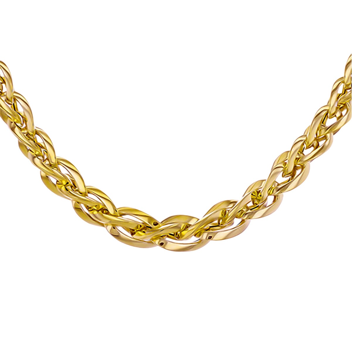 Designer Inspired Closeout - 9K Yellow Gold Woven Link Necklace (Size - 18), Gold Wt. 14.48 Gms 7751583 0