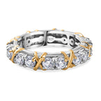 Designer Inspired - Cubic Zirconia Band Ring in Sterling Silver
