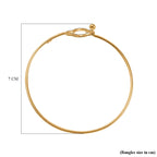 NY Closeout - Zirconia Clover Bangle in 18K Vermeil Yellow Gold Plated Sterling Silver (Size - 7.5)