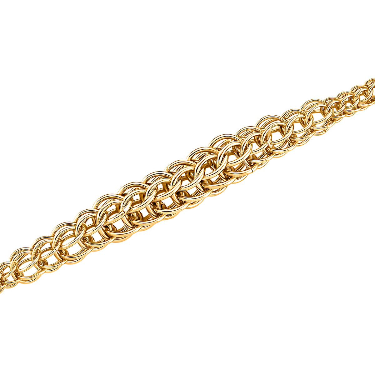 Designer Inspired Graduated Fancy Necklace (Size - 18-2) with Lobster Clasp in Gold Tone 8306315 8