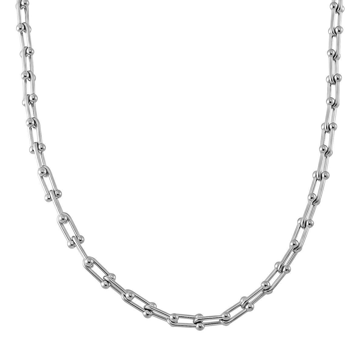 Designer Inspired Industrial Necklace With Lobster Clasp (Size - 20) in Silver Tone 7966708 0