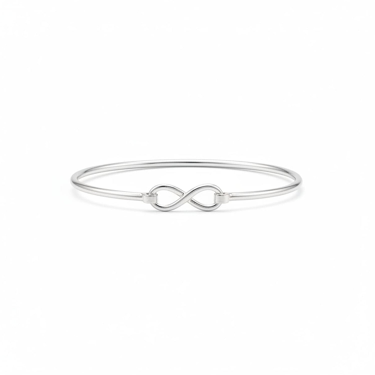 Designer Inspired - Italian Made Sterling Silver Infinity knot Bangle 8065851 0