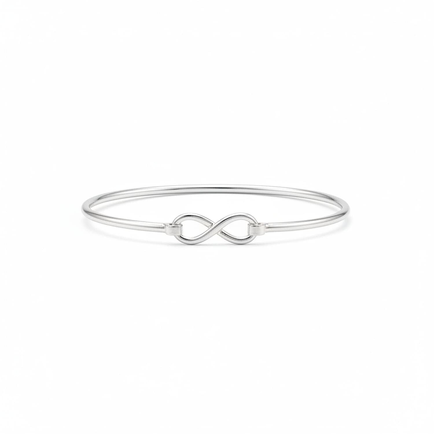 Designer Inspired - Italian Made Sterling Silver Infinity knot Bangle 8065851 0
