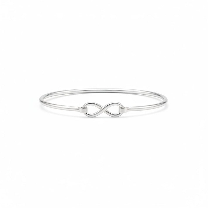 Designer Inspired - Italian Made Sterling Silver Infinity knot Bangle 8065851 1