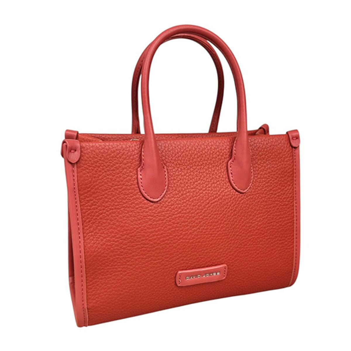 David Jones Leatherette Tote Bag - Orange V32514192 0