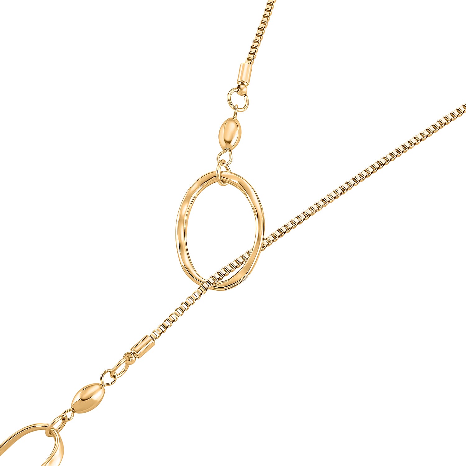Designer Inspired Minimalist 3 Ring Drip Necklace (Size 28 NE-Adjustable) 8274451 5