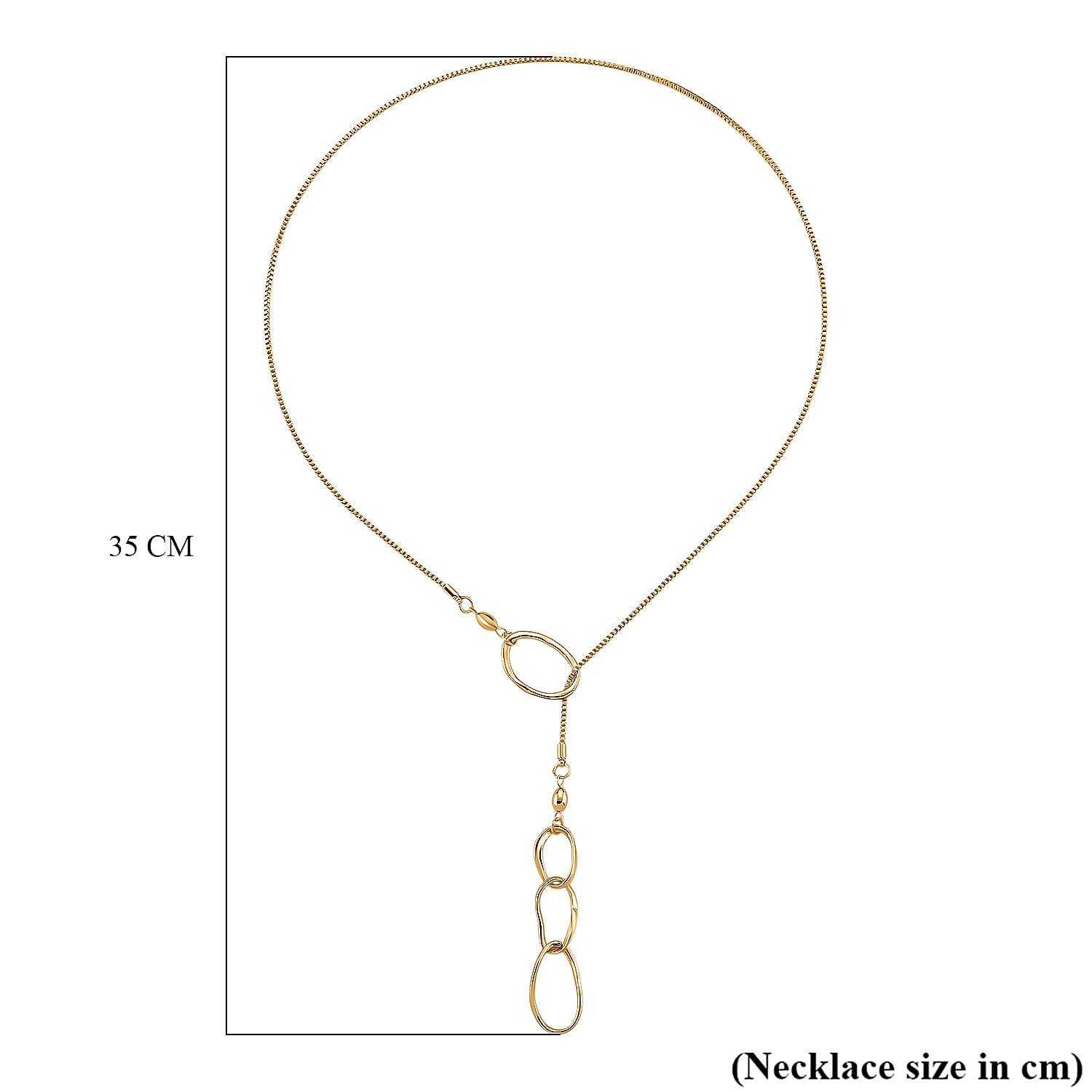 Designer Inspired Minimalist 3 Ring Drip Necklace (Size 28 NE-Adjustable) 8274451 6