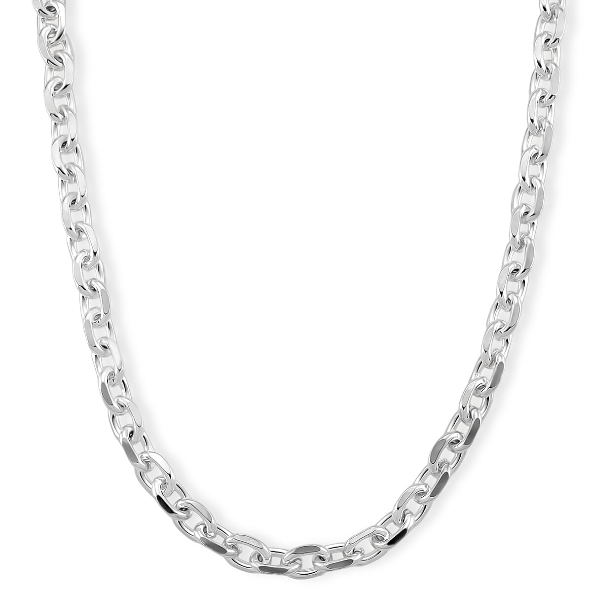 Designer Inspired - Oval Links Necklace (Size 24) with Lobster Clasp 8271638 0