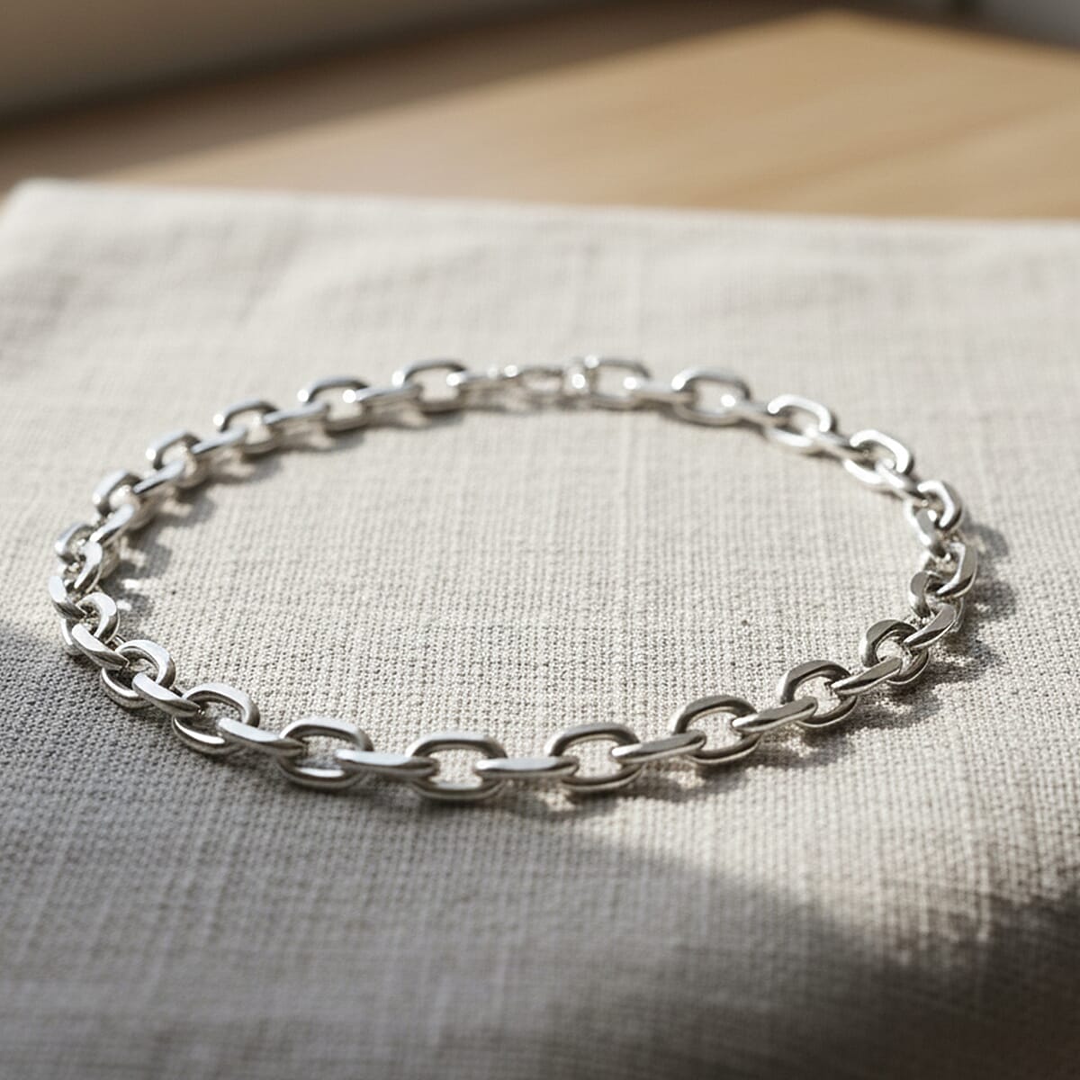 Designer Inspired - Oval Links Necklace (Size 24) with Lobster Clasp 8271638 2