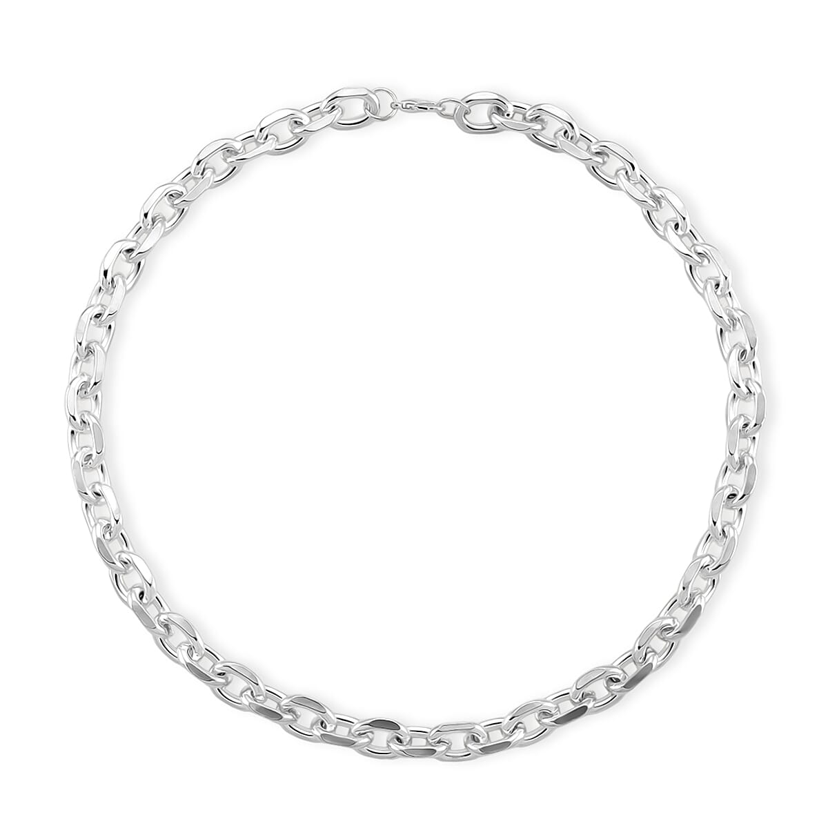 Designer Inspired - Oval Links Necklace (Size 24) with Lobster Clasp 8271638 4