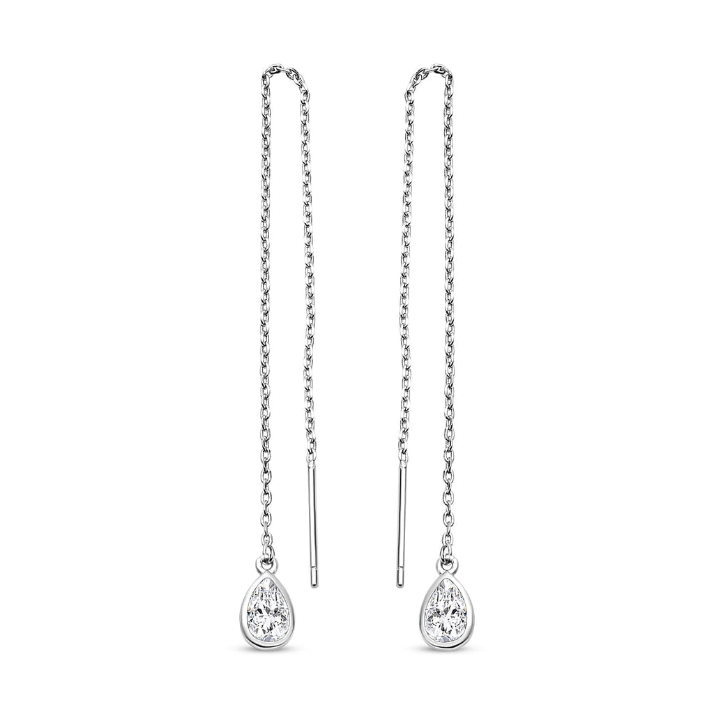 Designer Inspired Simulated Diamond Earrings (With Pin Post)