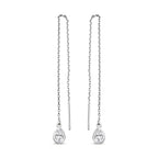 Designer Inspired Simulated Diamond Earrings (With Pin Post)