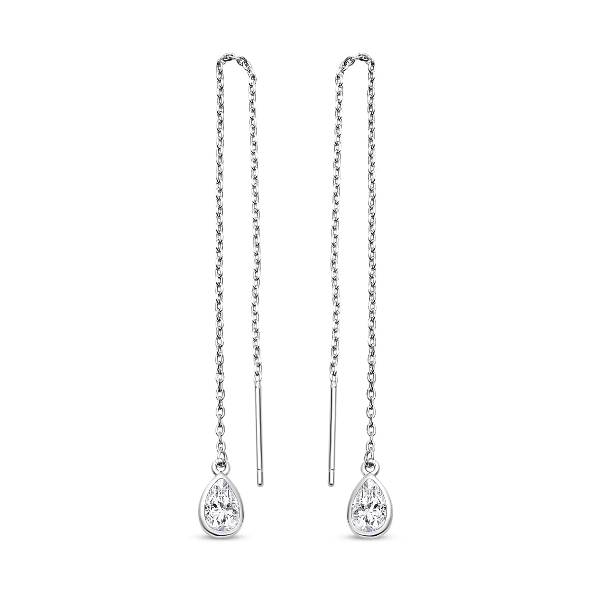 Designer Inspired Simulated Diamond Earrings (With Pin Post) 8899226 0