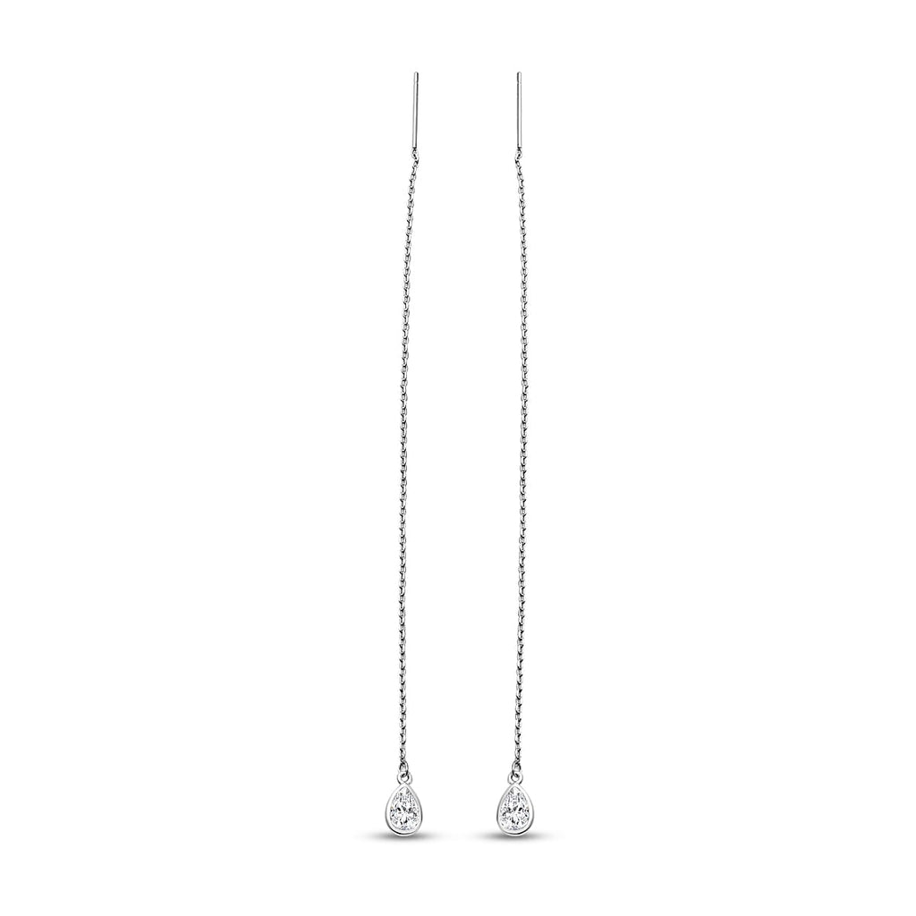 Designer Inspired Simulated Diamond Earrings (With Pin Post)