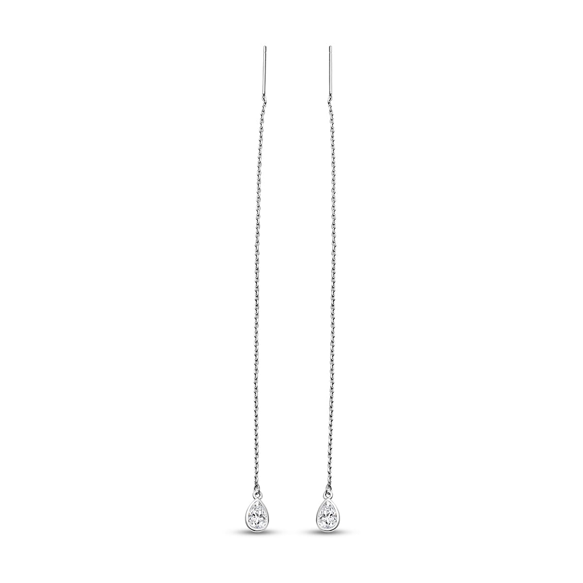 Designer Inspired Simulated Diamond Earrings (With Pin Post) 8899226 2