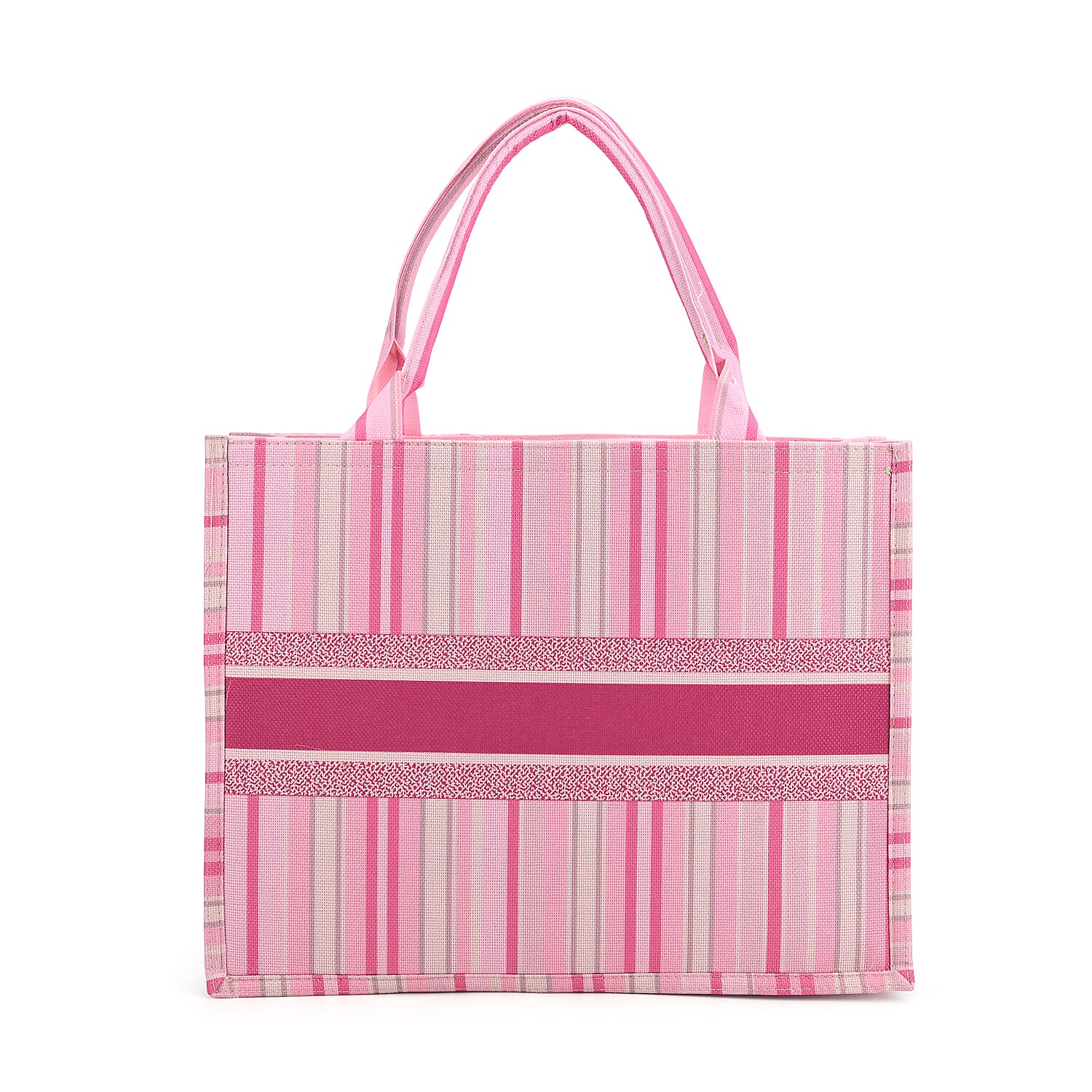Designer Inspired Stripe Pattern Tote Bag V32351429 0