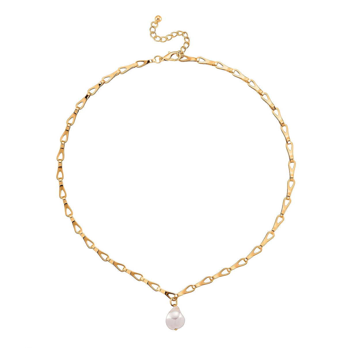 Designer Inspired- White Shell Pearl Necklace (Size - 20-2 Inch Ext) 8282933 4