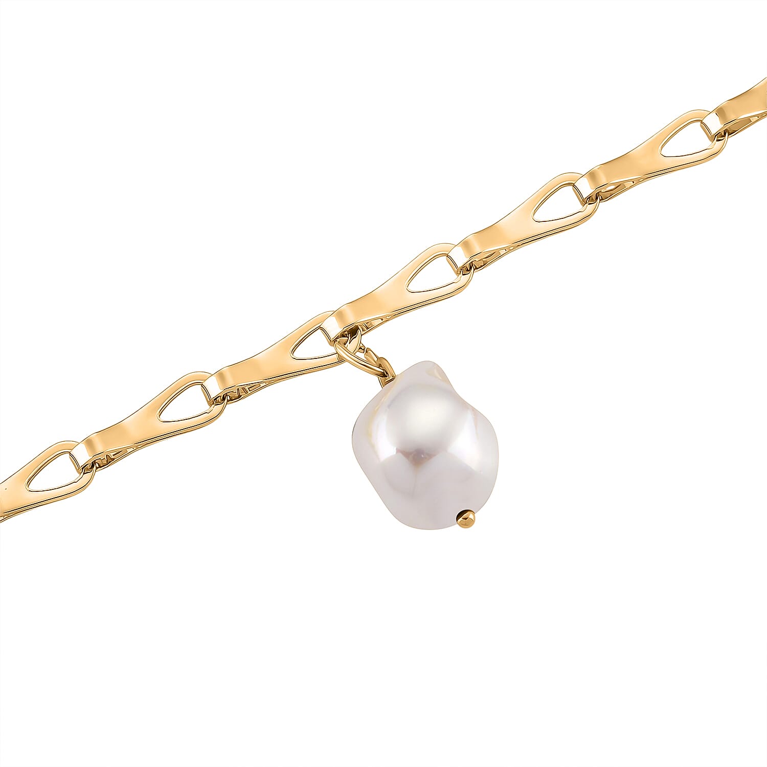 Designer Inspired- White Shell Pearl Necklace (Size - 20-2 Inch Ext) 8282933 5