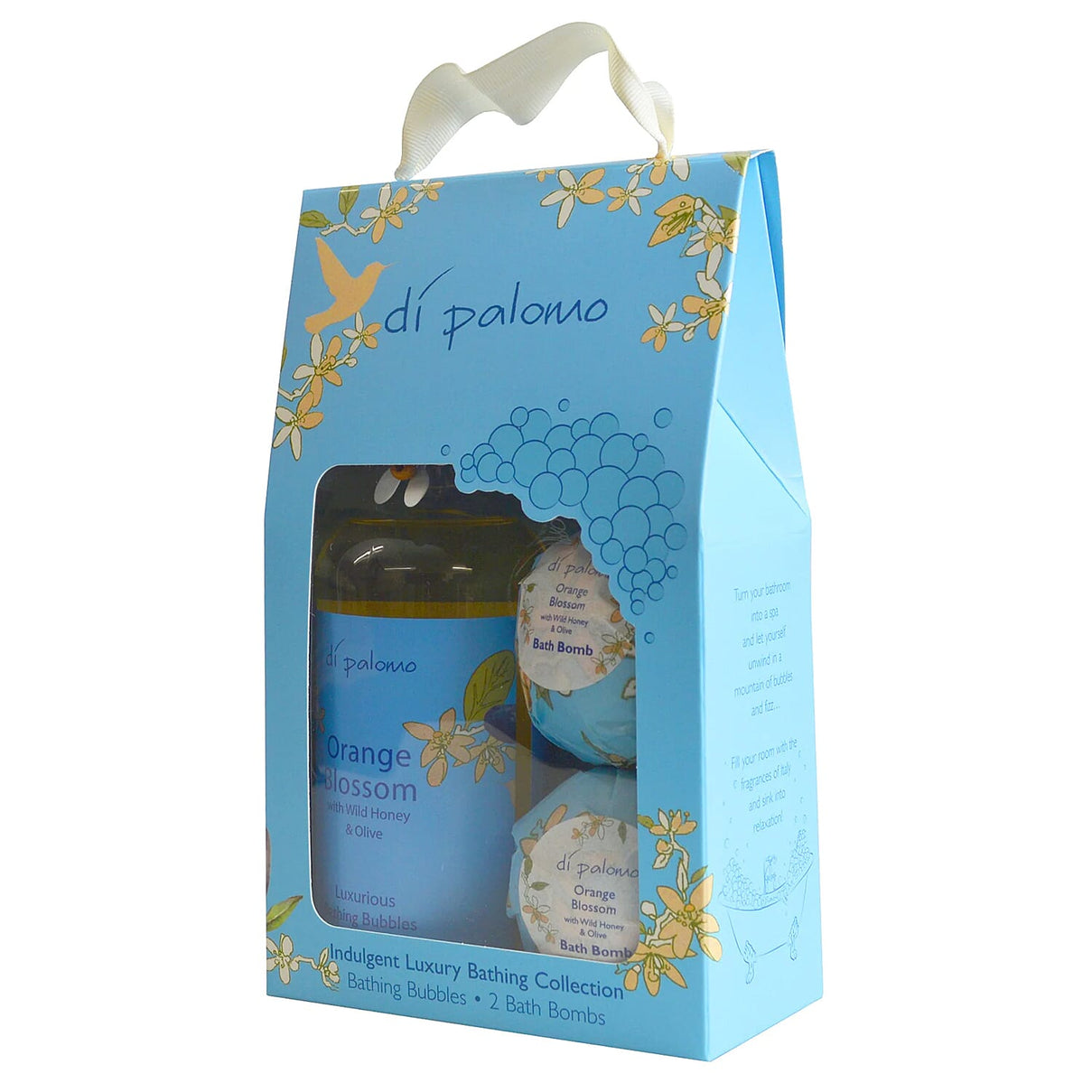 Di Palomo - Orange Blossom - Luxury Bathing Collection (Includes Bathing Bubbles 300ml and 2 x Bath Bombs) 7982410 0