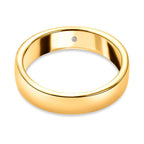 Diamond Band Ring in 14K Gold Overlay Sterling Silver