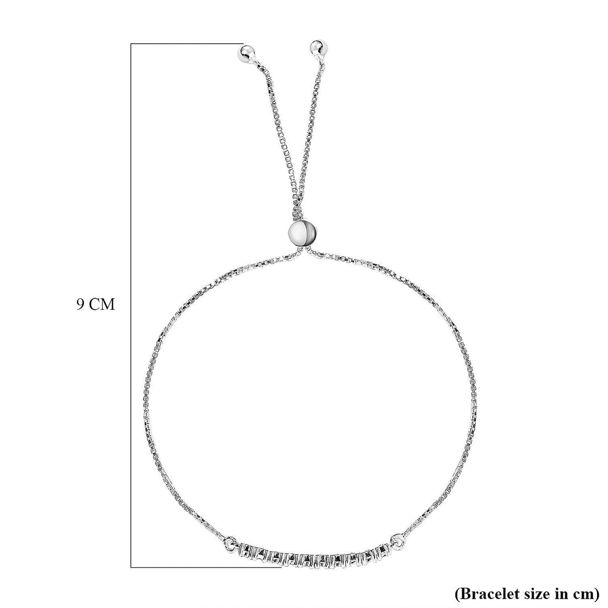Monster Deal - Diamond Bracelet (Size 6.5 - 8.0) Adjustable in Sterling Silver 7268593 4