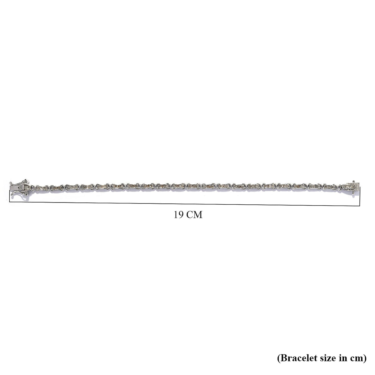 Diamond Bracelet Size 7.5 in Sterling Silver 1.01 Ct, Silver Wt. 8.45 Gms 8729969 5