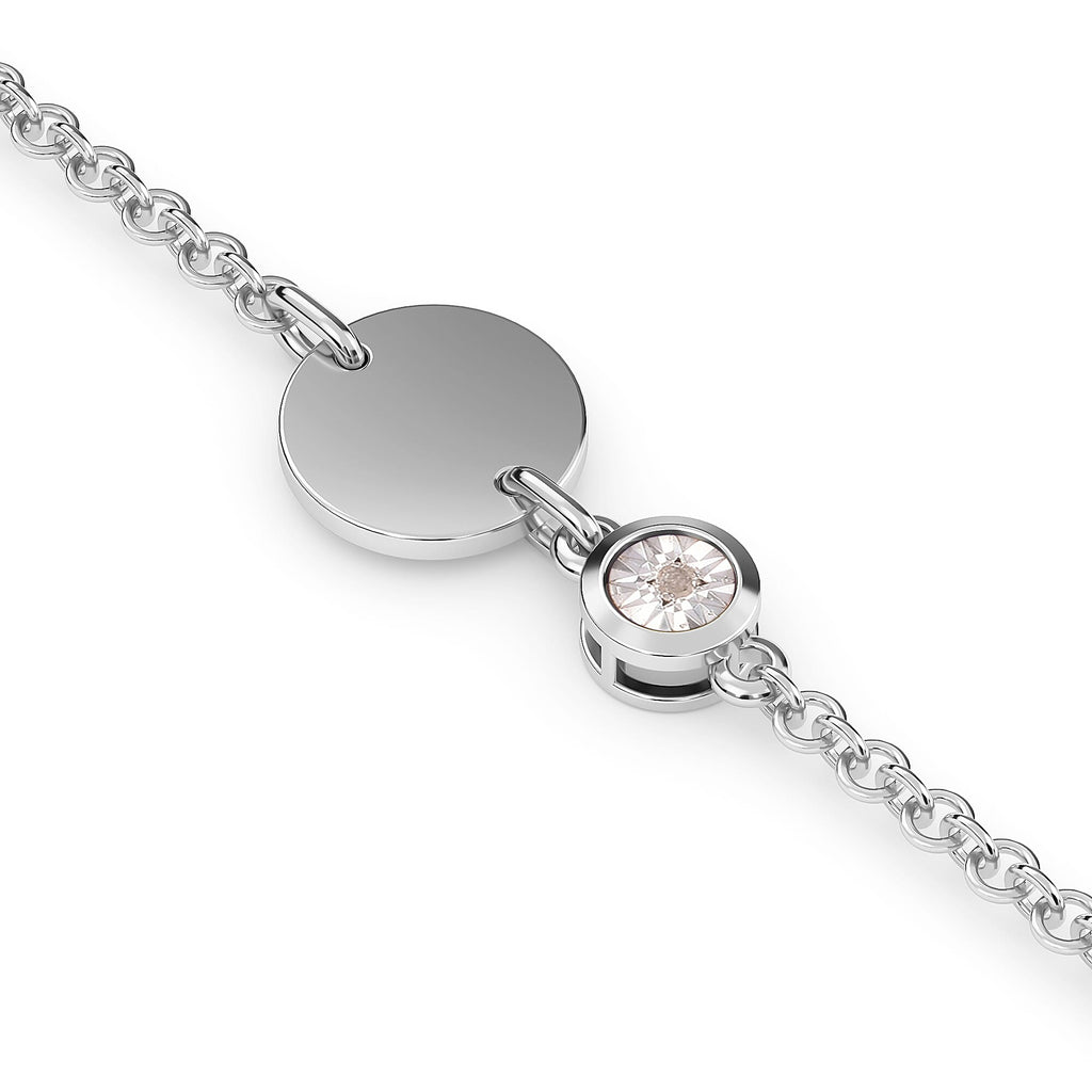 Diamond Bracelet (Size 5 with 1 Inch Extender) in Platinum Overlay Sterling Silver