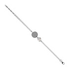 Diamond Bracelet (Size 5 with 1 Inch Extender) in Platinum Overlay Sterling Silver
