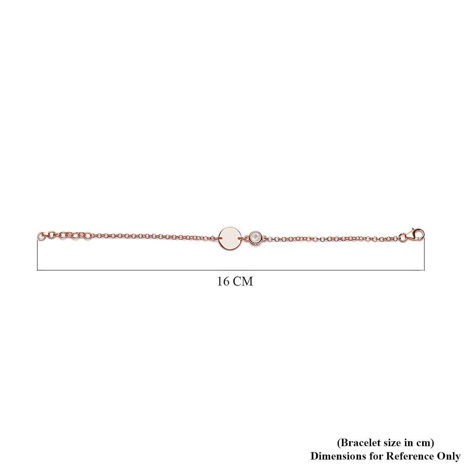 Diamond Bracelet in Rose Gold Overlay Sterling Silver 3627416 5