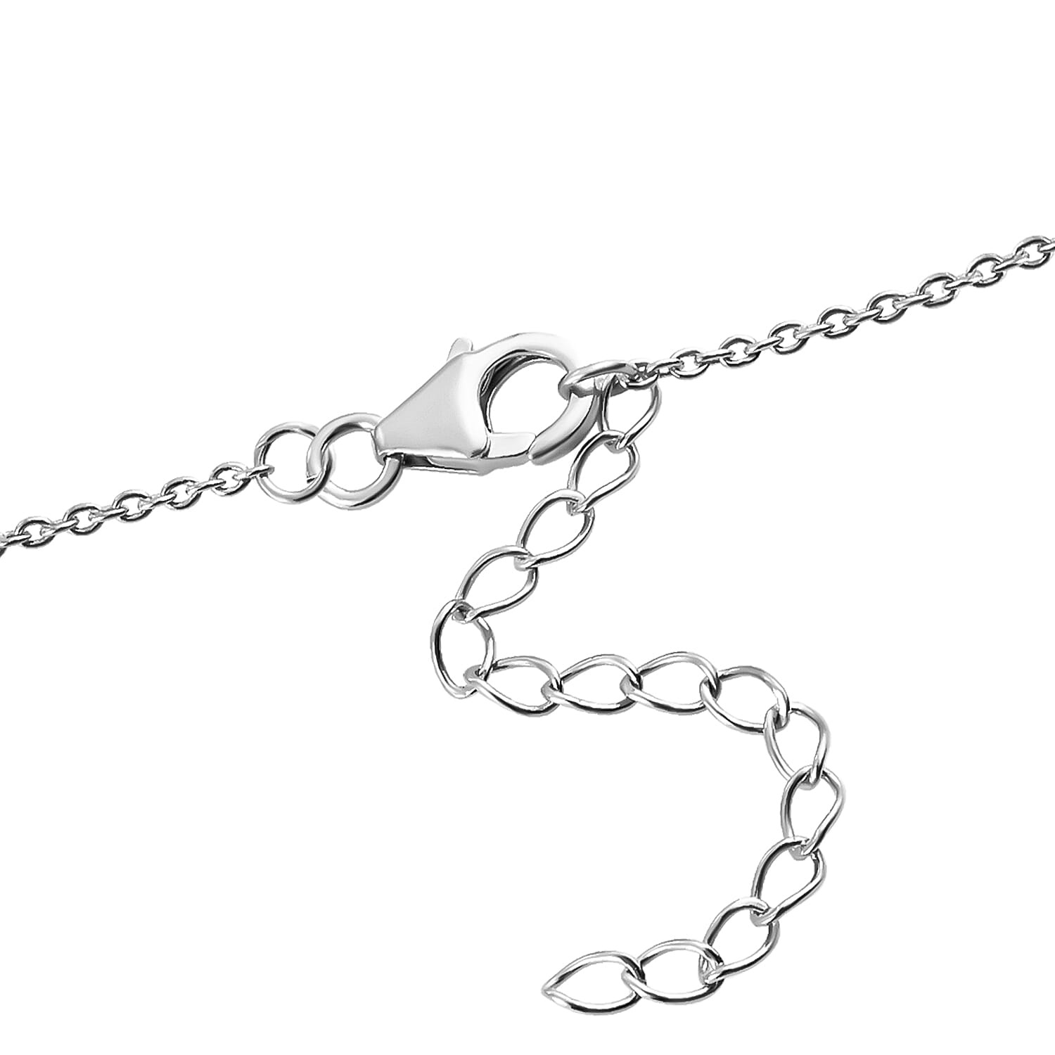 Designer Inspired -Diamond Butterfly Lariat Necklace (Size - 18-2 inch Ext.) in Platinum Overlay Sterling Silver 1.00 Ct, 7061735 5