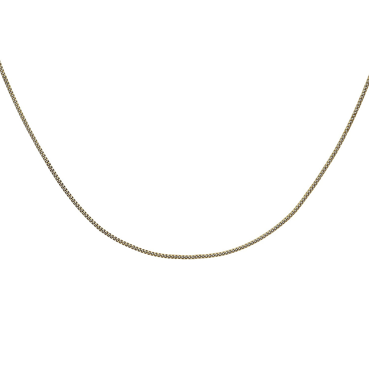 Diamond Cut Adjustable Curb Chain 16 Inch to 18 Inch in 14K Yellow Gold 7570398 2