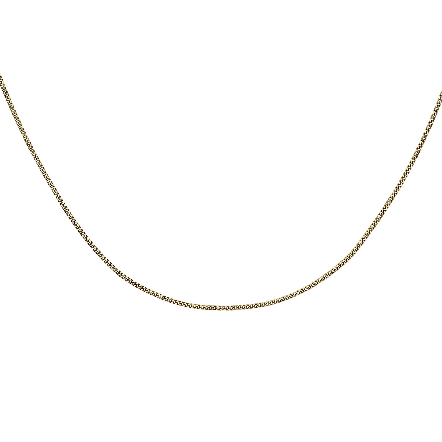 Diamond Cut Adjustable Curb Chain 16 Inch to 18 Inch in 14K Yellow Gold 7570398 2