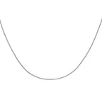 9K White Gold  Chain (Size - 20),  Gold Wt. 0.9 Gms