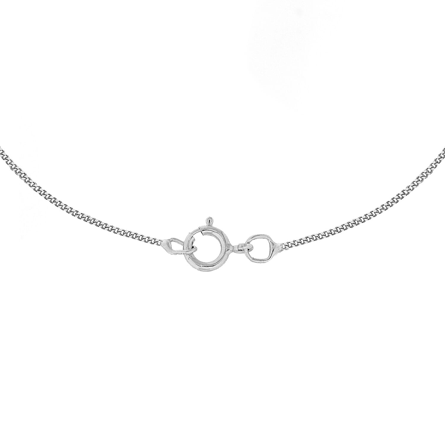 Diamond Cut Adjustable Curb Chain 18 Inch-20 Inch in 9K White Gold 7590758 4