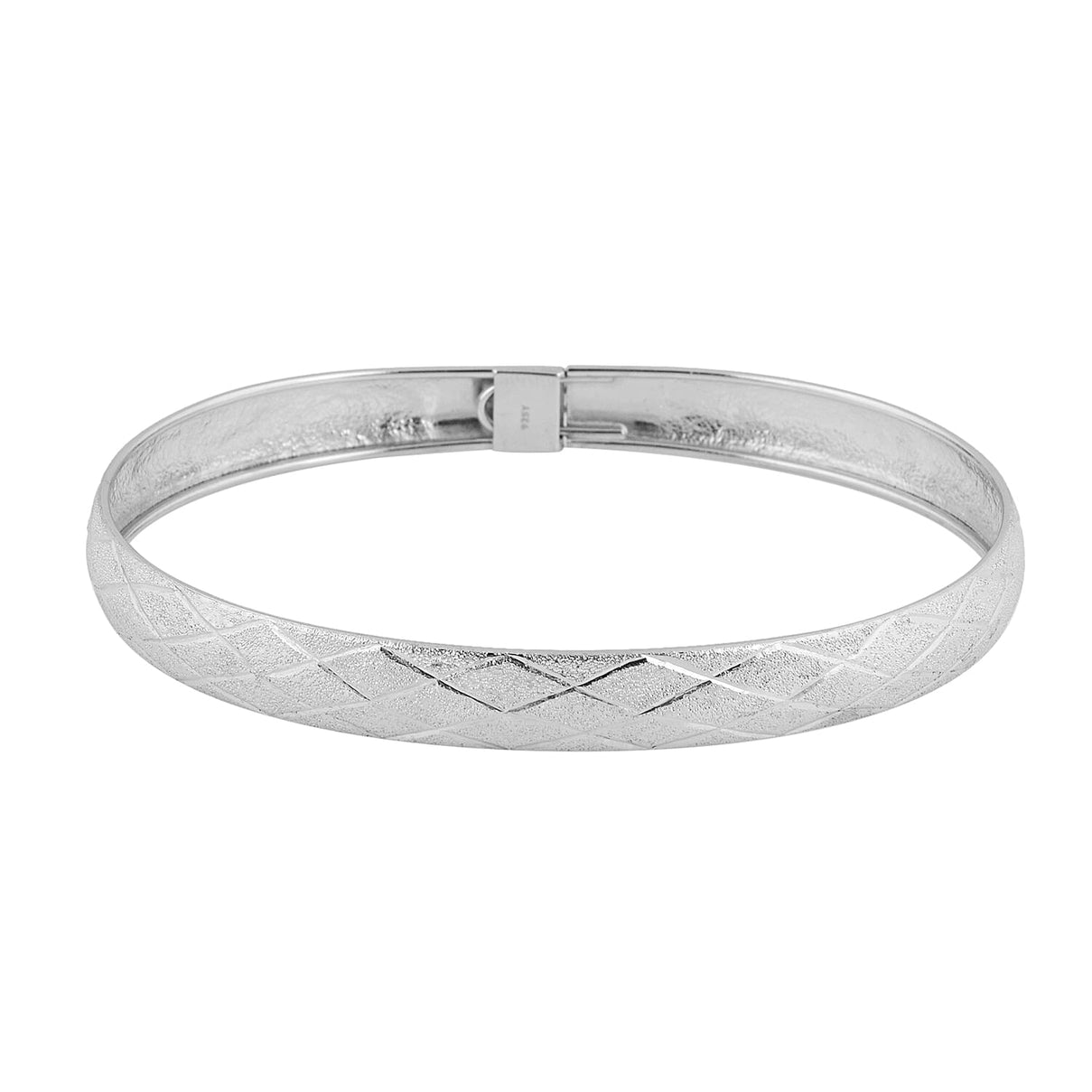 Diamond Cut Bangle Size 7 in Sterling Silver 7277022 5