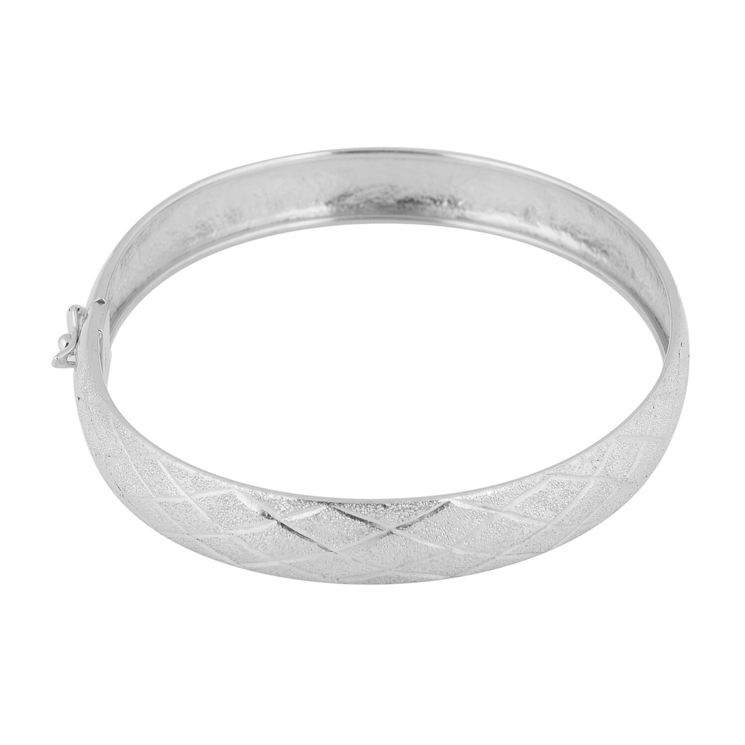 Diamond Cut Bangle Size 7 in Sterling Silver 7277022 6