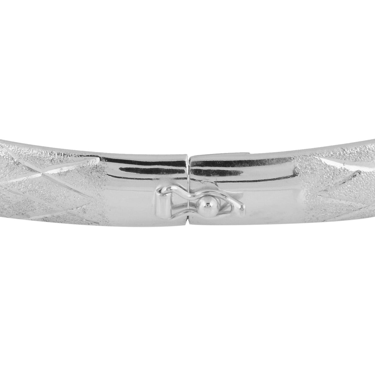 Diamond Cut Bangle Size 7 in Sterling Silver 7277022 7
