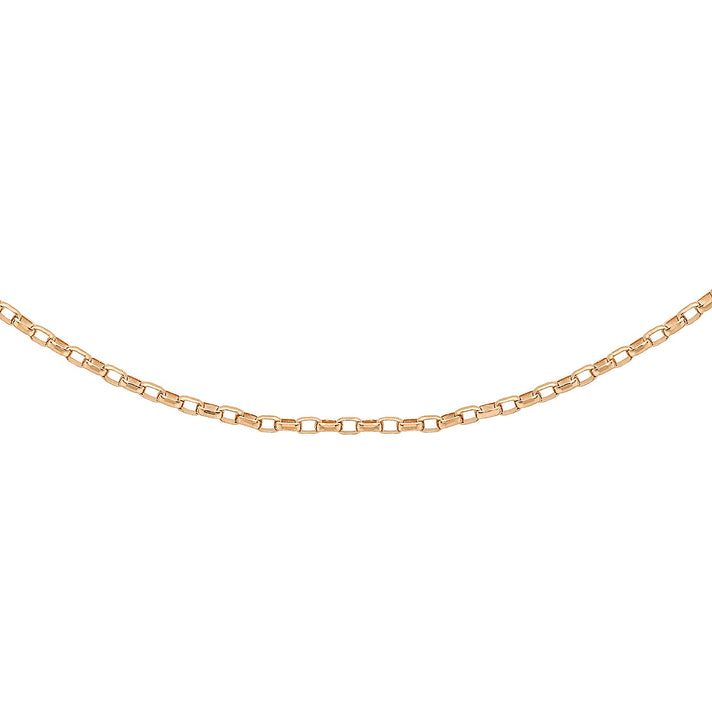 Diamond Cut Belcher Chain 20 Inch in 10K Rose Gold 7576151 1