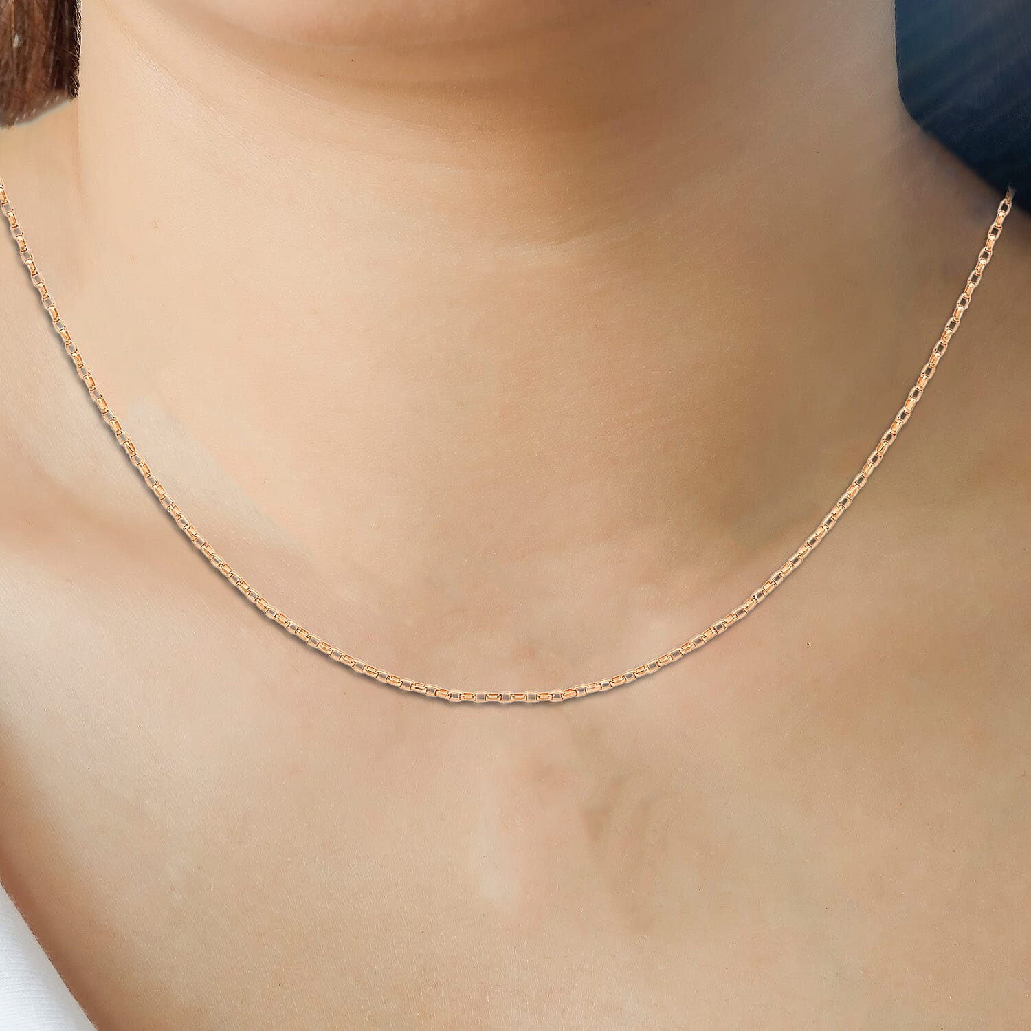 Diamond Cut Belcher Chain 20 Inch in 10K Rose Gold 7576151 1
