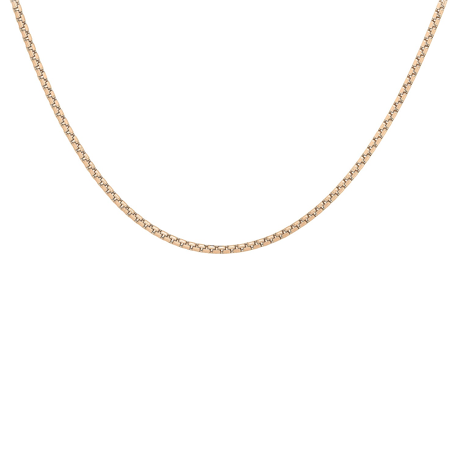 Diamond Cut Box Belcher Chain 16 Inch in 9K Rose Gold 7590879 0