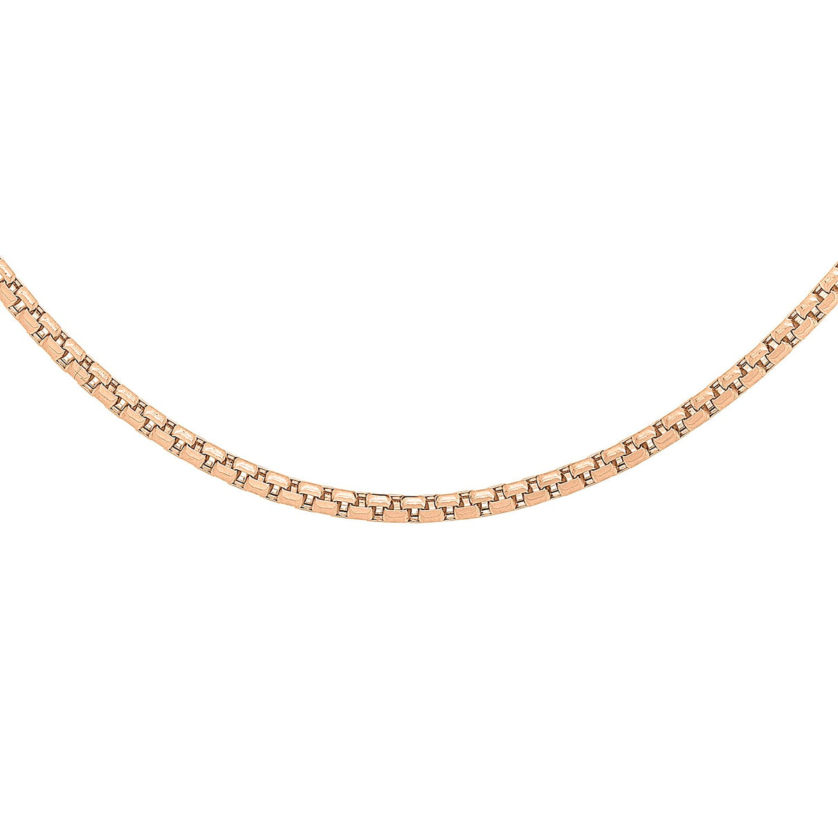 Diamond Cut Box Belcher Chain 16 Inch in 9K Rose Gold 7590879 3