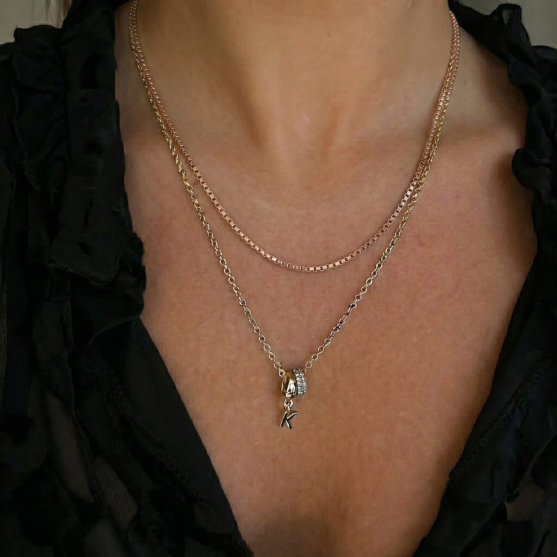 Diamond Cut Box Belcher Chain 18 Inch in 9K Rose Gold 7590876 5