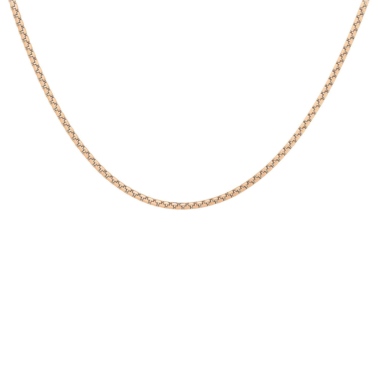 Diamond Cut Box Belcher Chain 20 Inch in 9K Rose Gold 7590869 0