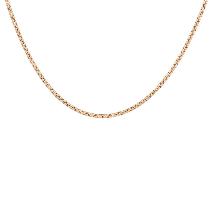 Diamond Cut Box Belcher Chain 20 Inch in 9K Rose Gold 7590869 1