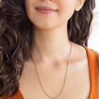 9K Rose Gold  Chain (Size - 20),  Gold Wt. 3.5 Gms