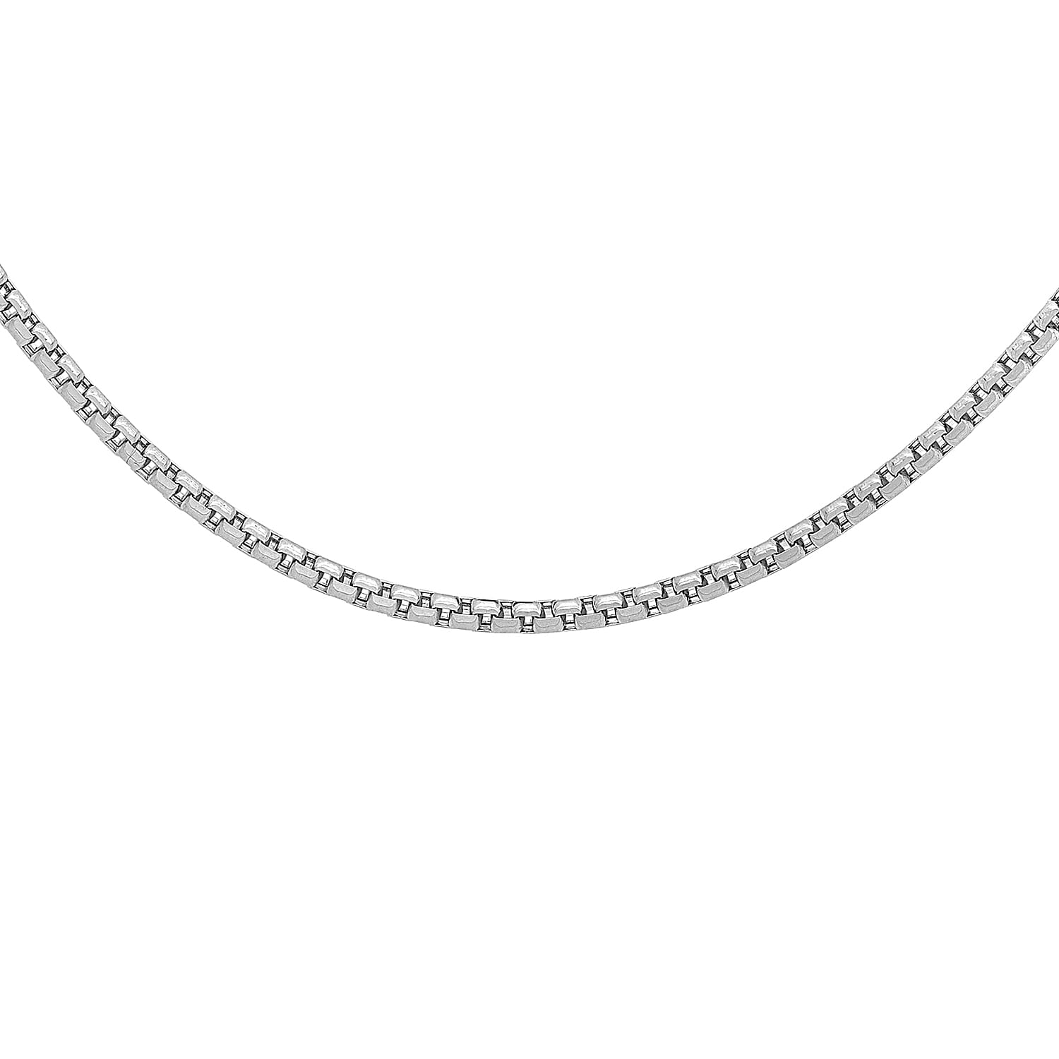 Diamond Cut Box Belcher Chain 20 Inch in 9K White Gold 7590850 6