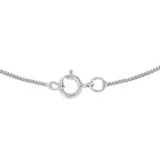 9K White Gold  Chain (Size - 14),  Gold Wt. 0.65 Gms