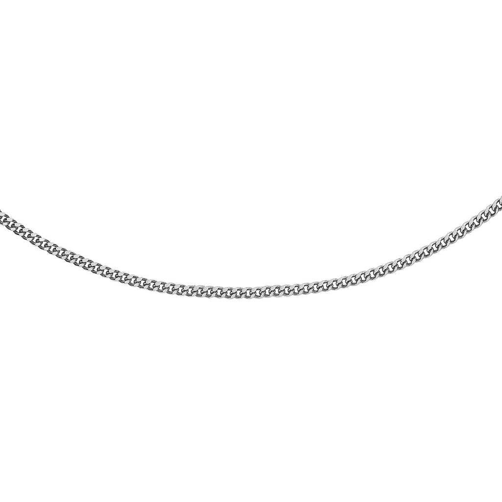 9K White Gold  Chain (Size - 18),  Gold Wt. 2.1 Gms