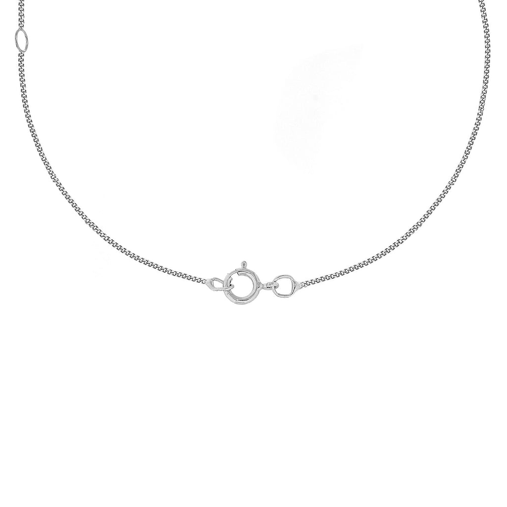 9K White Gold  Chain (Size - 18),  Gold Wt. 2.1 Gms